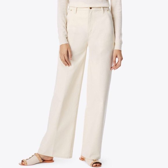 Tory Burch Caroline Wide Leg Jeans - Picture 4 of 5